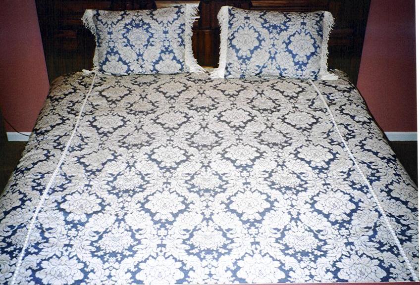 Blue Jacquard Duvet Cover