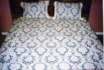 Blue Jacquard Duvet Cover