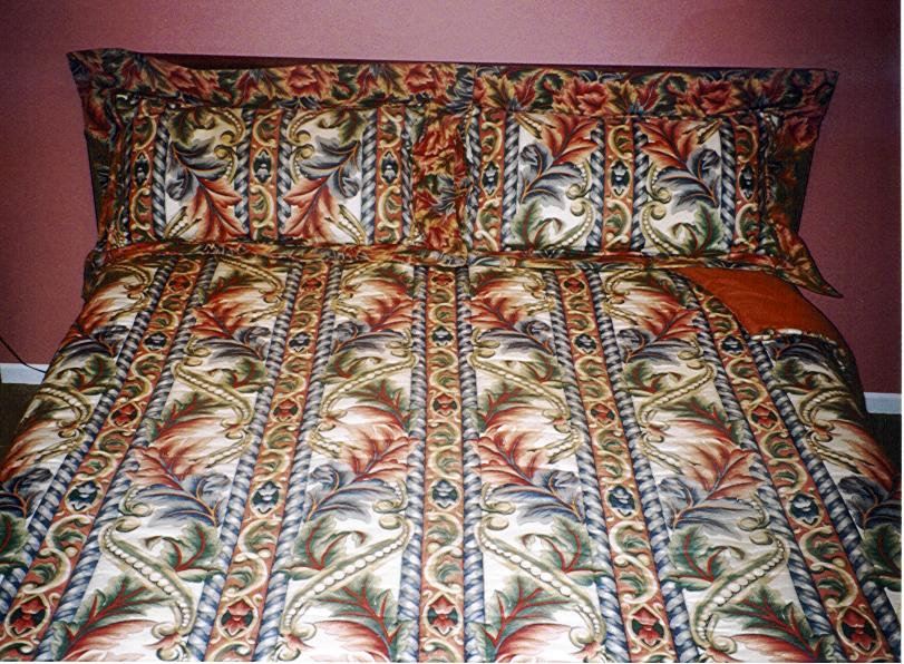 Terracotta bedspread