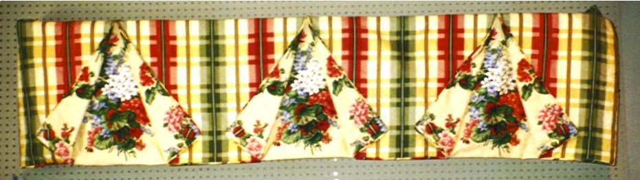 Yellow Plaid Valance
